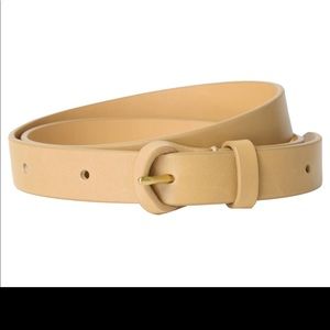 NWT. Loeffler Randall Brielle Khaki Leather Belt. XS/S